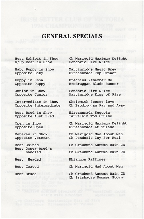 ISCV 1994 Champ Show GS